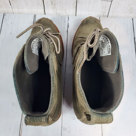Sorel Toronto Wedge Boots Ankle Bootie Green Suede Lace Up Womens Size 6 NL2115 main image 13
